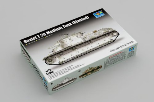 Go to product TRUMPETER 07151 - 1:72 Soviet T-28 Medium Tank (Riveted)