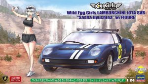 Hasegawa SP556 52356 - 1:24 Wild Egg Girls Lamborghini Jota SVR Sasha Ilyushina w/ Figure