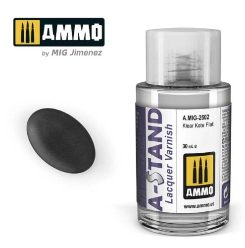 Go to product Ammo Mig 2502 - Lakier matowy A-Stand Klear Kote Flat 30 ml