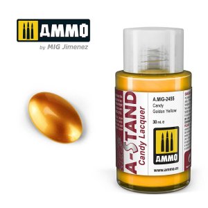 Ammo Mig 2455 - Farba A-Stand Candy Golden Yellow 30 ml