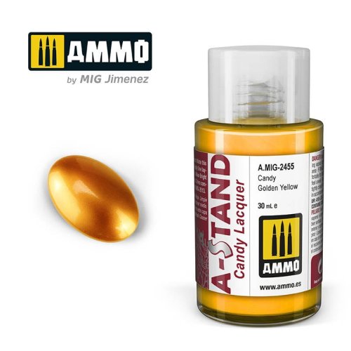 Go to product Ammo Mig 2455 - Farba A-Stand Candy Golden Yellow 30 ml