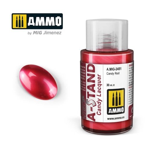 Go to product Ammo Mig 2451 - Farba A-Stand Candy Red 30 ml