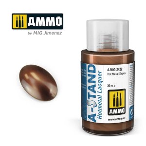 Ammo Mig 2422 - Farba A-Stand Hot Metal Sepia 30 ml