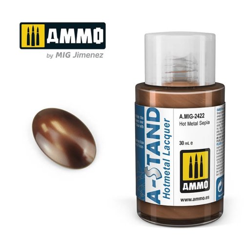 Go to product Ammo Mig 2422 - Farba A-Stand Hot Metal Sepia 30 ml