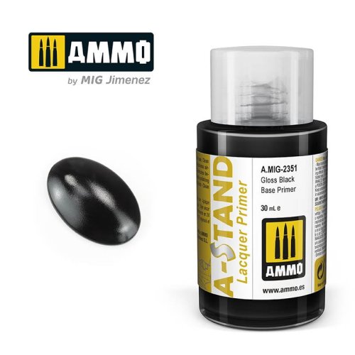 Go to product Ammo Mig 2351 - A-Stand Gloss Black Base Primer 30 ml