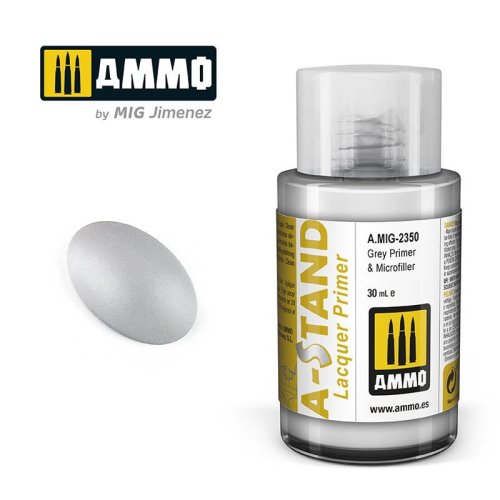 Go to product Ammo Mig 2350 - A-Stand Grey Primer & Microfiller 30 ml