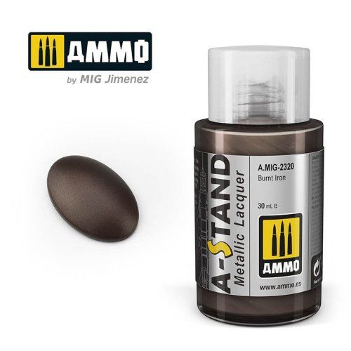 Go to product Ammo Mig 2320 - Farba A-Stand Metallic Burnt Iron 30 ml