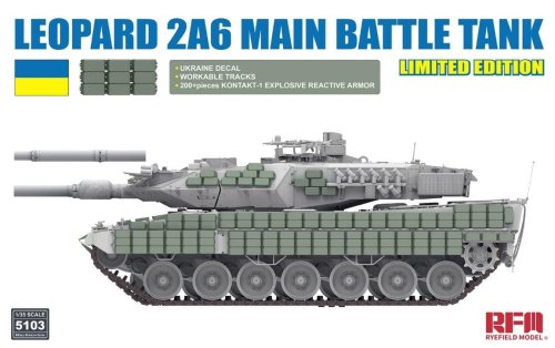 Go to product Rye Field Model 5103 - 1:35 Leopard 2A6 Main Battle Tank Limited Edition