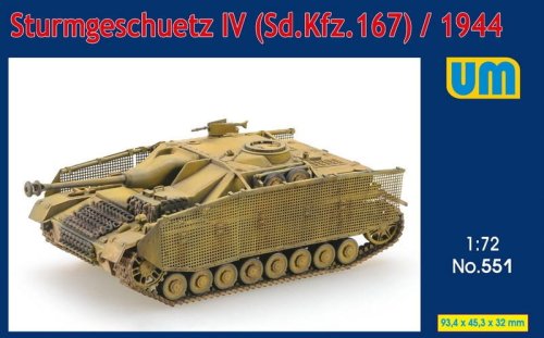 Go to product Unimodels 551 - 1:72 Sturmgeschutz IV Sd.Kfz.167 1944