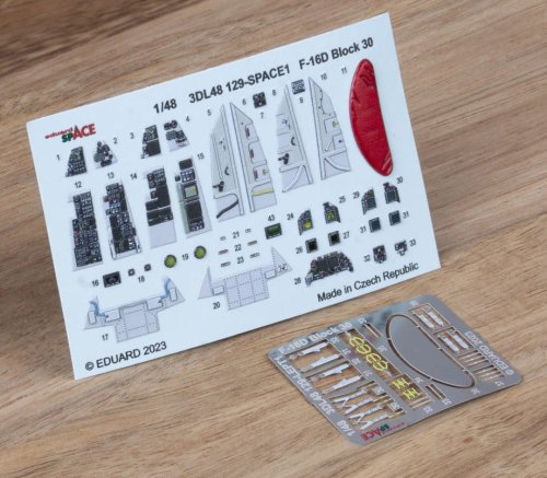 Go to product Eduard 3DL48129 - 1:48 F-16D Block 30 Space 3D Decals + PE