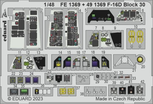 Go to product Eduard FE1369 - 1:48 F-16D Block 30