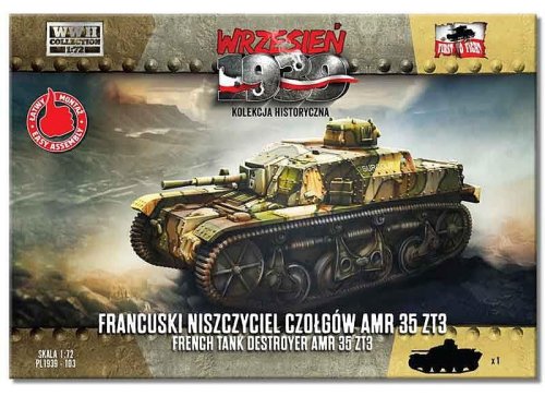 Go to product First To Fight 103 - September 1939 - 1:72 French AMR 35 ZT3 tank destroyer
