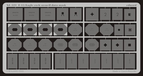 Go to product EDUARD XL521 - 1:32 F-15 etch stencil data mask -etch