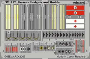 EDUARD TP517 - 1:35 German Insignia and Medals WWII