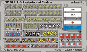 EDUARD TP518 - 1:35 US Insignia and Medals WWII