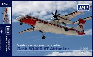AMP 144011 - 1:144 Dash 8Q400-AT Airtanker Canadian Short Range Commuter Airliner