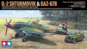 Tamiya 25212 - 1:48  Ilyushin IL-2 Shturmovik & GAZ-67B Set