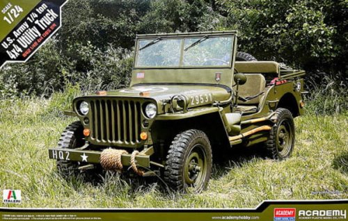 Go to product Academy 13547 - 1:24 U.S. Army 1/4 Ton 4x4 Utility Truck