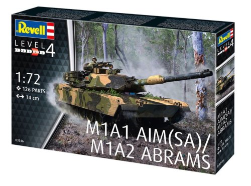 Go to product Revell 03346 - 1:72 M1A1 AIM SA/ M1A2 Abrams