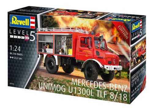 Go to product Revell 07512 - 1:24 Mercedes-Benz Unimog U1300L TLF 8/18