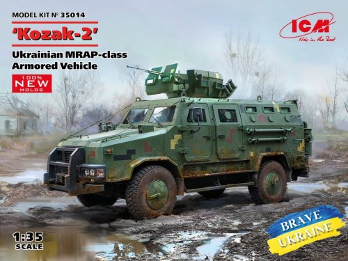 Go to product ICM 35014 - 1:35 Kozak-2 Ukrainian MRAP-Class Armored Vehicle