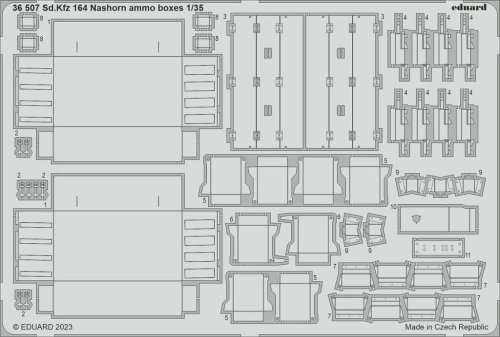 Go to product Eduard 36507 - 1:35 Sd.Kfz.164 Nashorn ammo boxes