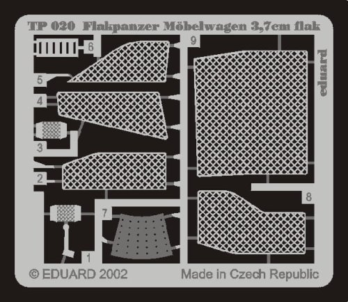 Go to product EDUARD TP020 - 1:35 Flakpanzer IV Möbelwagen 37mm