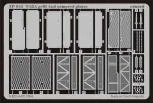 EDUARD TP043 - 1:35 T-55A grill and armoured plates