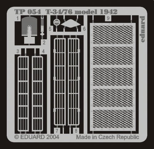 Go to product EDUARD TP054 - 1:35 T-34/76 Model 1942
