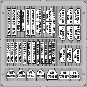 EDUARD TP503 - 1:35 German Car Licence Plates