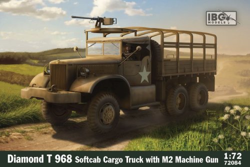Go to product IBG 72084 - 1:72 Diamond T 968 Softcab Cargo Truck with M2 Machine Gun