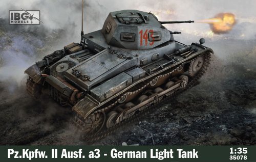 Go to product IBG 35078 - 1:35 Pz.Kpfw. II Ausf. a3 - German Light Tank