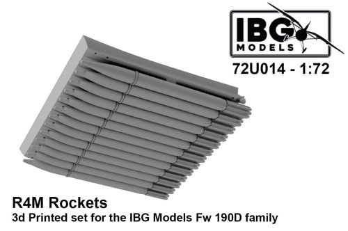 Go to product IBG 72U014 - 1:72 R4M Rockets 3D Printed for IBG Fw 190D Family