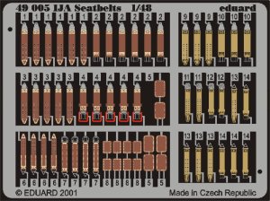 EDUARD 49005 - 1:48 Seatbelts IJA