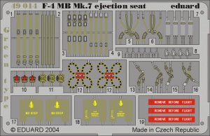 EDUARD 49014 - 1:48 F-4 ejection seat green