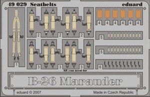 EDUARD 49029 - 1:48 B-26 seatbelts