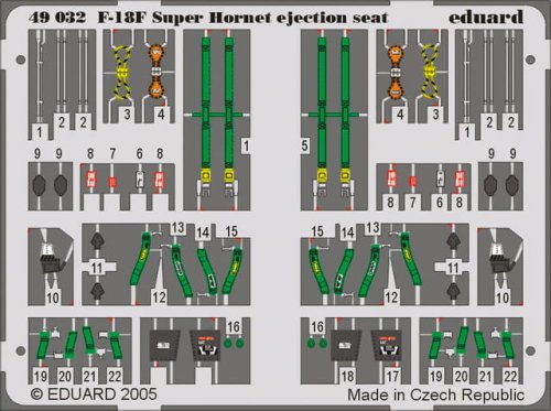 Go to product EDUARD 49032 - 1:48 F/A-18F ejection seat