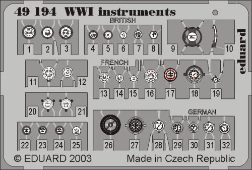 Go to product EDUARD 49194 - 1:48 WWI Instruments