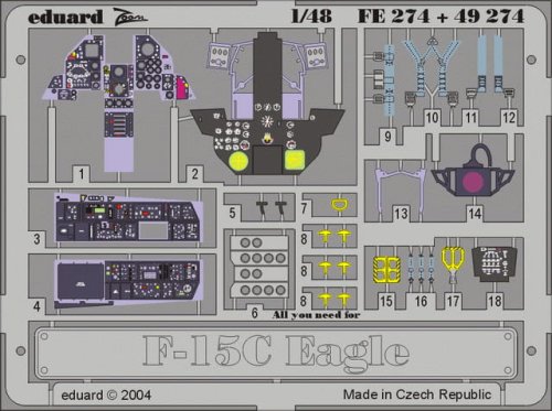 Go to product EDUARD 49274 - 1:48 F-15C interior