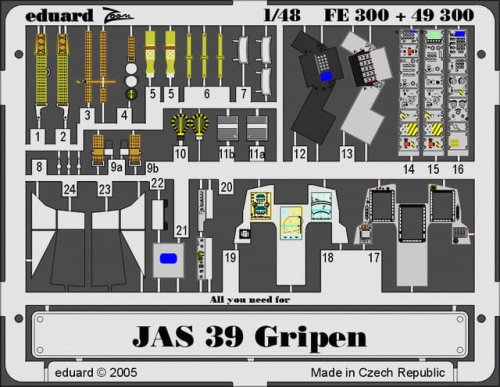 Go to product EDUARD 49300 - 1:48 JAS-39 Gripen