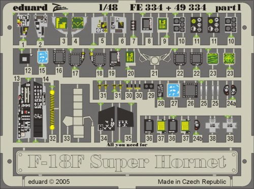 Go to product EDUARD 49334 - 1:48 F/A-18F interior