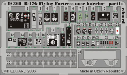 Go to product EDUARD 49360 - 1:48 B-17G nose interior