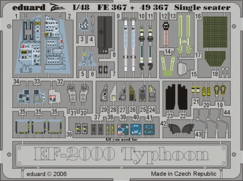 Go to product EDUARD 49367 - 1:48 EF-2000 Typhoon Single Seater