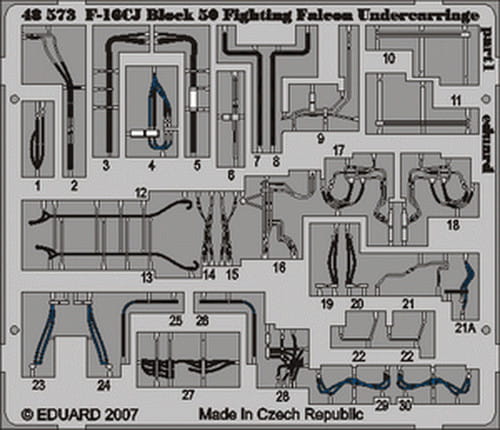 Go to product EDUARD 49390 - 1:48 F-16CJ Block 50 undercarriage