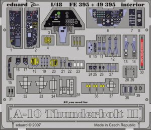 EDUARD 49395 - 1:48 A-10 interior