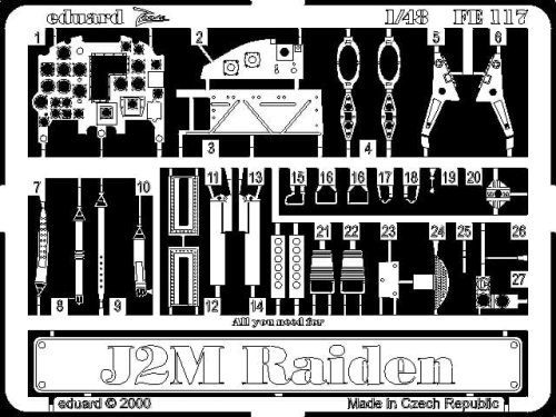 Go to product EDUARD FE117 - 1:48 J2M Raiden
