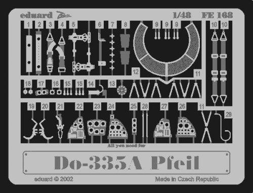 Go to product EDUARD FE168 - 1:48 Do 335A Pfeil