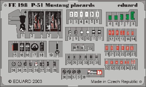 Go to product EDUARD FE198 - 1:48 P-51 placards