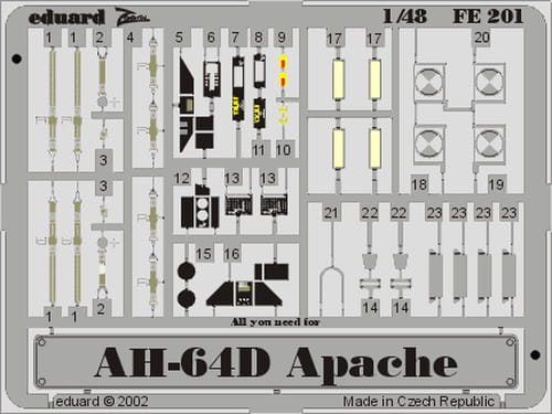 Go to product EDUARD FE201 - 1:48 AH-64D