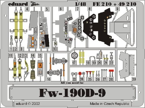Go to product EDUARD FE210 - 1:48 Fw 190D-9